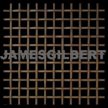 Handwoven Bronze Decorative Grille with 3mm Plain Wire and 10mm Square Aperture